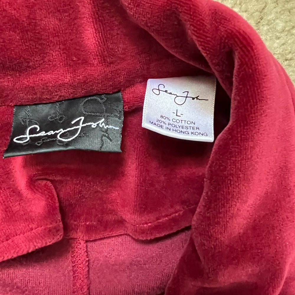 Authentic Sean John (HipHop) Velour/Velvet Tracksuit. Gem